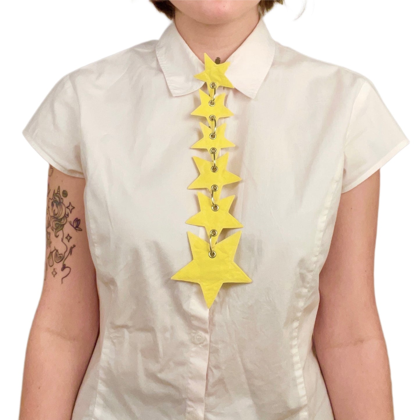 Bright Yellow Star Tie