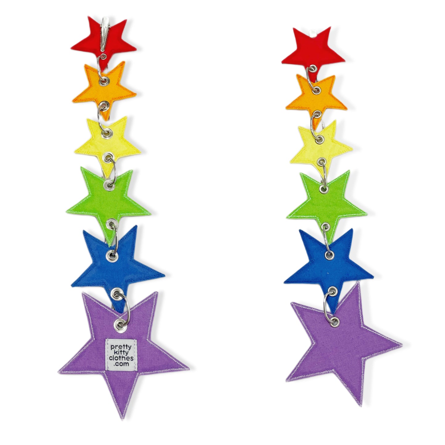 Vibrant Rainbow Star Tie